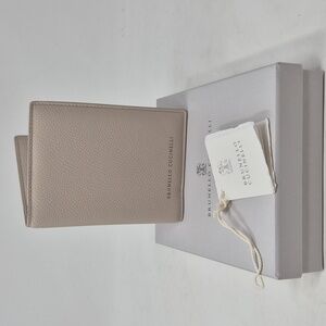 Brunello Cucinelli Flap Leather Card Holder